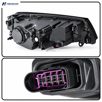 Ensemble de phares de projecteur (2 pièces) pour Volkswagen Touareg 2015-2018 avec feux de jour (DRL), clignotants, feux de route et feux de position Angel Eye