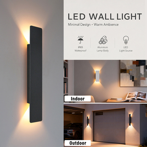 Lámpara de Pared LED <span class=keywords><strong>para</strong></span> <span class=keywords><strong>Exteriores</strong></span>, Impermeable IP65, de Aluminio, con Iluminación Arriba y Abajo, 6W 18W 24W, Moderna, <span class=keywords><strong>para</strong></span> Porche, Jardín y Fachada - Product Image 3