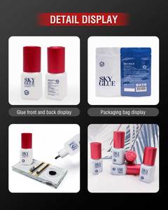 Pegamento para Extensiones de Pestañas Super Sky Glue Red Cap de Corea, Hipoalergénico, Sin Alcohol, Sin Hidroquinona, Pegamento Sky S+ - Product Image 2