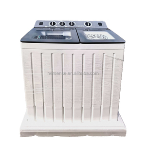 Lavadora Semiautomática de Gran Capacidad de 15 kg, Lavadora Semiautomática Blanca de Doble Tambor, Lavadora de Carga Superior - Product Image 1