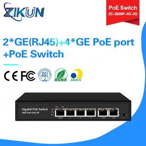 ZC-S600P-4G-2G สำหรับสวิตช์ PoE กิกะบิตเต็ม6พอร์ต - Product Image 5