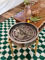 Horloge analogique vintage haut de gamme, style nordique américain, luxe léger, pour salon, table basse d'appoint pour appartement
