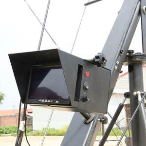 VIRTUECRANE Équipement de diffusion <span class=keywords><strong>radio</strong></span>-télévisuelle Grue de caméra triangulaire de 40 pieds avec tête motorisée Pan Tilt et moniteur 7 pouces 15 kg - Product Image 3