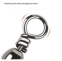Kait Putar Baja Karbon Tegangan Tinggi 12mm-44mm Beban Kerja 10kg-70kg Penghubung Tali Pancing Air Asin ODM