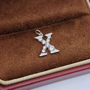 Collier avec pendentif lettre en argent 925 classique UM Jewelry pour femmes, enfants, anniversaires, mariages et occasions de fête - Product Image 6