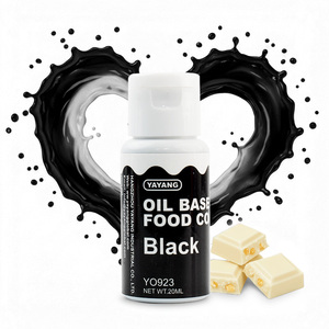 Usine en gros 20g couleurs noires <span class=keywords><strong>colorant</strong></span> <span class=keywords><strong>alimentaire</strong></span> liquide à base d'huile de qualité supérieure pour la décoration de cuisson au chocolat - Product Image 1