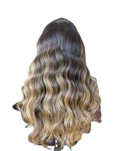 Perruque HD Lace Wig transparente sans colle, cheveux humains préplumés avec nœuds de blanchiment pour femmes blanches - Product Image 2