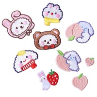 Lot de 9 patchs thermocollants animaux pour vêtements, chapeaux, sacs, chaussettes, pour cadeaux DIY, activités commerciales, décoration, uniformes personnalisés