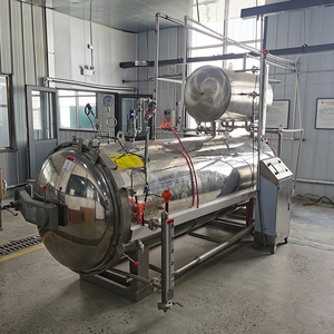 Autoclave horizontal direct d'usine pour bouteille en plastique utilisée pour les conserves/<span class=keywords><strong>bocaux</strong></span> en verre - Product Image 5