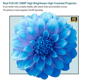 Touyinger Q10wProフルHD <span class=keywords><strong>Android</strong></span> 12.01080pシネマビデオ4kプロジェクターLEDプロジェクター4k - Product Image 4