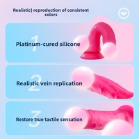 Pénis artificiel et vagin artificiel néon rose pour femmes, jouet sexuel érotique pour adultes, fabriqué en Chine
