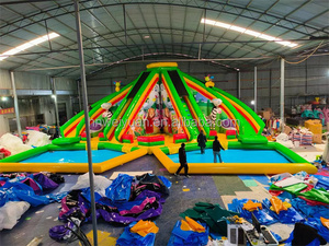 <span class=keywords><strong>Grand</strong></span> parc de combinaison de <span class=keywords><strong>trampoline</strong></span> de toboggan de château gonflable luxueux équipement d'amusement de <span class=keywords><strong>trampoline</strong></span> gonflable pour enfants en plein air - Product Image 6