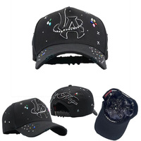 Gorra de Béisbol Vintage Deportiva de Cinco Paneles, Ajustable, con Visera Plana, de Tela de Algodón y Terciopelo, Estilo Urbano, Estampada