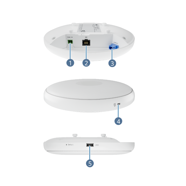 AirEngine 5776-26 50086833-001 Indoor Wi-Fi 7 wireless Access Point 6.45Gbps Smart Antenna 2.5GE PoE 802.11be for SMB