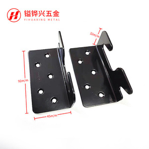 YHX-H196 Furniture Hinge Iron 4 Hole Surface Mount Antirust <b>Bunk</b> <b>Bed</b> Hooks Pine <b>Wood</b> <b>Solid</b> <b>Wood</b> Furniture Industrial Design - Product Image 4