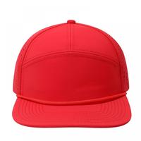 Gorra de Béisbol Unisex de 5 Paneles, de Nailon, Casual, con Visera Plana, Ajustable, con Malla Perforada con Láser y Cierre a Presión