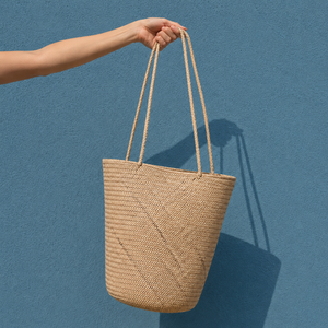 Bolso de mano moderno de alta calidad, tejido con paja, ecológico, de color sólido, estilo bohemio, abierto por arriba, para la playa, de verano, para mujer, grande - Product Image 2
