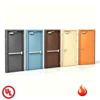 Puertas Cortafuego de Acero Sólido de Estilo Moderno, Personalizadas, con Certificación UL de 90 Minutos, Insonorizadas y Acústicas, para Habitaciones de Hotel y Apartamentos