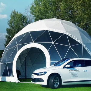 <span class=keywords><strong>Tenda</strong></span> Geodetica <span class=keywords><strong>Trasparente</strong></span> in PVC Bianco, <span class=keywords><strong>Tenda</strong></span> a Cupola Chiara Adatta per Più Persone - Product Image 1