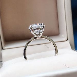 Dylam Custom Ring <b>Unique</b> Wedding Bands Anniversary Rings <b>for</b> <b>Her</b> Cool Sterling Silver Radiant Cut Band - Product Image 5