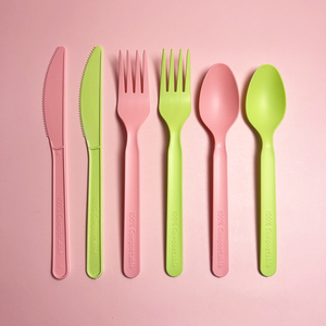 <span class=keywords><strong>Cpla</strong></span> đầy màu sắc dùng một lần <span class=keywords><strong>Flatware</strong></span> Bộ dao kéo PLA muỗng nĩa và dao Kit dùng một lần <span class=keywords><strong>cpla</strong></span> dao kéo gói - Product Image 5