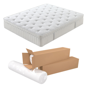 <b>Single</b> Full Size Modern Eco-friendly Glue-Free Cotton <b>Mattress</b> for Bedroom Use Hospital 500g/m Knitted Pocket Spring <b>Soft</b> - Product Image 1
