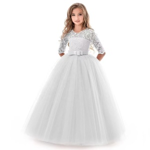 <span class=keywords><strong>Robe</strong></span> <span class=keywords><strong>de</strong></span> mariée <span class=keywords><strong>pour</strong></span> petite fille avec nœud, <span class=keywords><strong>robe</strong></span> <span class=keywords><strong>de</strong></span> demoiselle d'honneur, <span class=keywords><strong>robe</strong></span> <span class=keywords><strong>de</strong></span> <span class=keywords><strong>princesse</strong></span> à manches 3/4, décontractée, d'été, à pois, respirante - Product Image 5