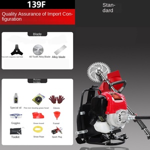 High-<b>power</b> Four-stroke Pure Gasoline Backpack Type Lawn Mower Open Wasteland Weeding Mowing Machine Brush Cutter - Product Image 5
