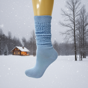 Chaussettes en coton pour femmes, longueur mi-mollet, épaisseur standard, tricotées, pour l'hiver, taille unique, convient aux pointures 5 à 10 - Product Image 2