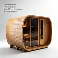 Salle de vapeur sèche 3080x2400x2210mm en bois de pruche/cèdre/épicéa, sauna haut de gamme pour centres de bien-être et salles de sport commerciales