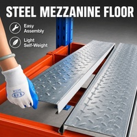 Plateforme de sol en acier à installation rapide |   Plancher de mezzanine préfabriqué à charge portante pour projets de rénovation d'entrepôts, livraison en 3 jours