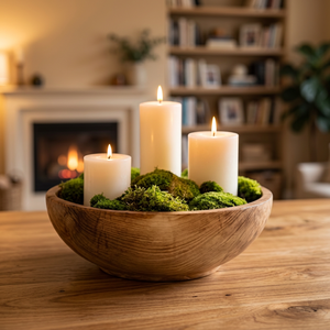Grand Porte-Bougie Artisanal en Bois de Mangue, Bol à Bougie en Bois, Fournisseur en Gros pour Mariages et Événements à Prix Compétitif - Product Image 6