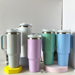 Vaso Térmico <span class=keywords><strong>de</strong></span> Viaje <span class=keywords><strong>de</strong></span> Acero Inoxidable <span class=keywords><strong>de</strong></span> Doble Pared con Logotipo Personalizado, 30oz/40oz, Diseño sin Tallo - Product Image 1