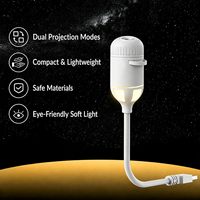 Projecteur USB Galaxie Veilleuse 3 Diapositives Interchangeables Couleurs RGB LED Dimmable Ciel Étoilé Planètes Décoration Cadeau Éclairage Décoratif