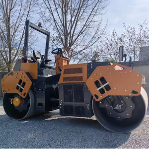 2 5トン油圧振動ローラーマシンダブルステアホイールロードローラー建設用ダブルドラムコアモーター販売 - Product Image 6