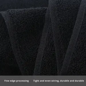 Serviette <span class=keywords><strong>de</strong></span> <span class=keywords><strong>bain</strong></span> en coton pur noir <span class=keywords><strong>70x140</strong></span> cm, séchage rapide, écologique, épaisse, absorbante, pour hôtel, spa, fitness, vente en gros - Product Image 4