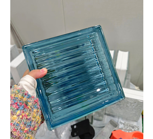 Briques de verre décoratives multicolores irisées pour cloisons murales intérieures, modernes, translucides, résistantes au feu et imperméables - Product Image 6