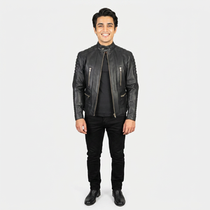 High Demand Custom <b>Leather</b> <b>Jacket</b> <b>Men</b> 2026 Stylish Genuine <b>Leather</b> Outerwear OEM Biker Fashion Bulk <b>jacket</b> for <b>men</b> - Product Image 1