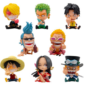 8 Styles Q VER. Figurines de manga assises, 1 pièce, Nika Luffy Sabo Law <span class=keywords><strong>Chopper</strong></span> Roronoa Zoro Sanji Usopp, jouet en PVC, <span class=keywords><strong>figurine</strong></span> d'anime - Product Image 1