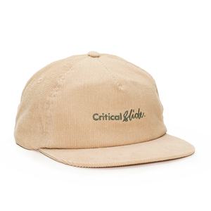 หมวกแก๊ปปักโลโก้ 5 ช่อง แบบไม่มีโครง ปรับขนาดได้ สีครีม ผ้าคอร์ดูรอย - Product Image 3