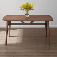 Ensemble table et chaises design moderne et épuré en fer et bambou, style corne de taureau, pour petits appartements et salons, vente en gros usine
