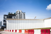 Barrière acoustique pour autoroute, mur anti-bruit, clôture d'isolation sonore personnalisable pour chantier de construction