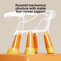 Chaise de table à manger pour bébé, tabouret multifonctionnel, chaise pour enfants, siège en plastique avec dossier pour la maison, petit tabouret