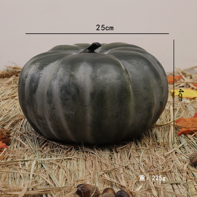 Calabaza enana verde oscuro de 25 cm