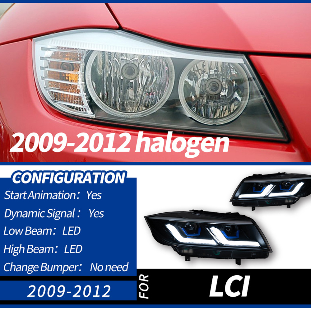 E90 2009-2012 White Halogen