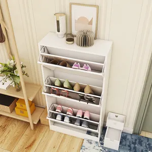 Có Thể Gập Lại Giày Gỗ Rack Cho Cửa Giày, Thiết Kế Hiện Đại Thân Thiện Với Môi MDF Tủ Giày