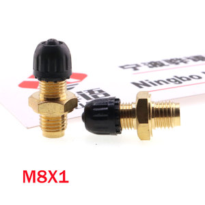 <span class=keywords><strong>Valve</strong></span> de remplissage de réservoir de carburant pour compresseur d'air de pneu M8X1 en laiton pour <span class=keywords><strong>valve</strong></span> <span class=keywords><strong>Dunlop</strong></span>, pièces automobiles de style - Product Image 1