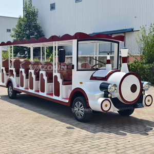 Vehículo Eléctrico de Turismo con Diseño de Tren de Vapor Antiguo, Autobús Turístico Familiar para Parques Temáticos - Product Image 3