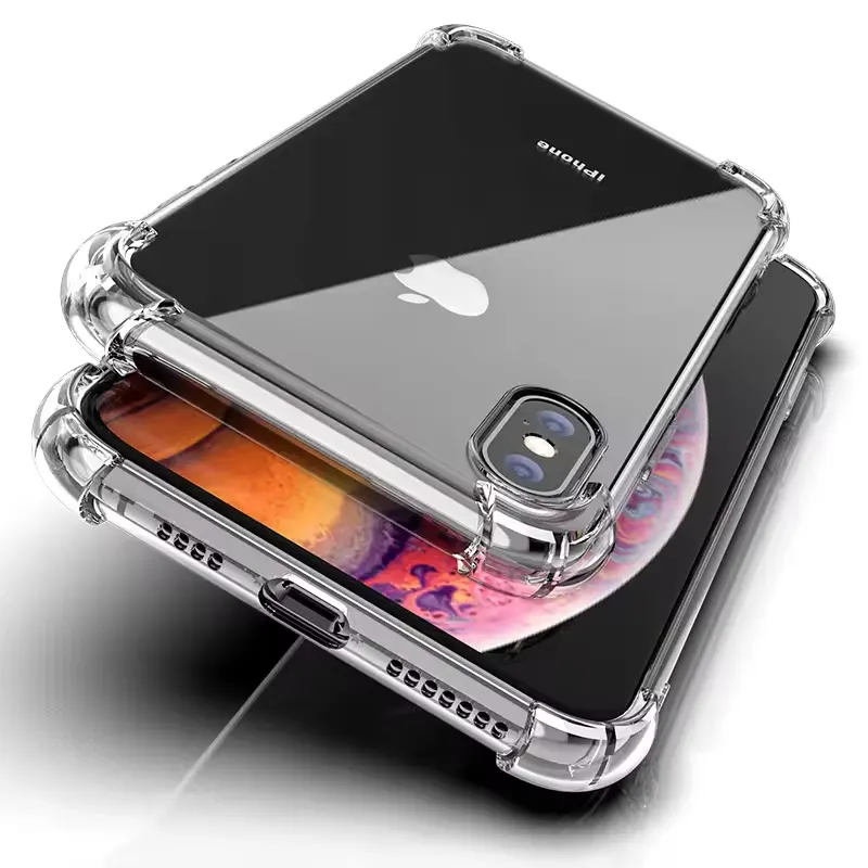 Custodia per telefono in Tpu universale antiurto trasparente da 1.5mm per iPhone 15 11 12 13 14 Pro Max