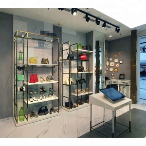 Soporte de exhibición de bolsas de MDF con estilo moderno hecho a medida Lux para boutique minorista para armarios bastidores respetuosos con el medio ambiente - Product Image 6